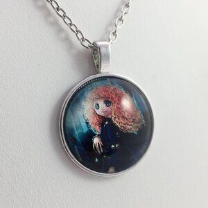 Merida Brave princess Disney silver tone necklace
